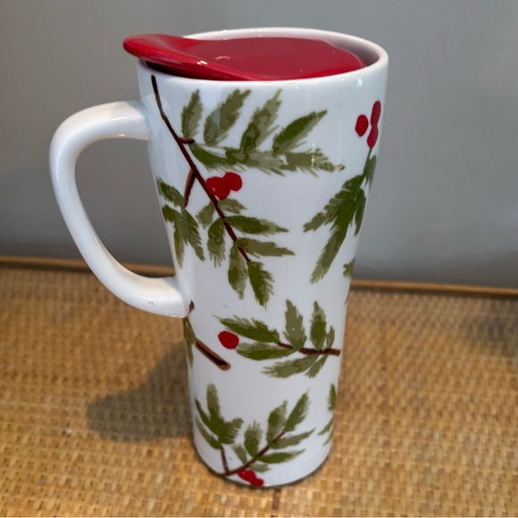 Tag Cardinal Travel Ceramic Mug with Red Lid new with tags! - Picture 3 of 7